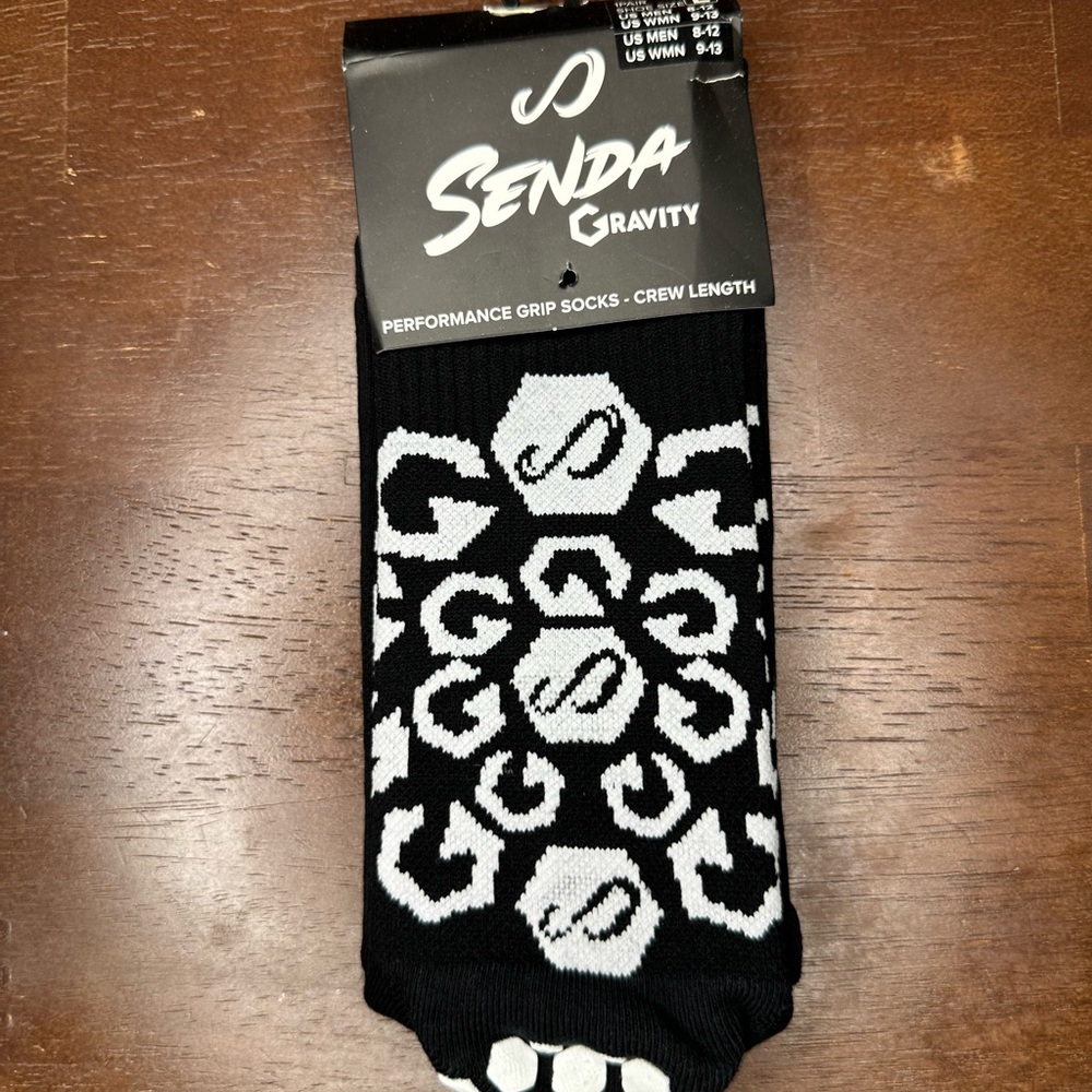 Sendra Black and White Athletic Socks Performance Comfort